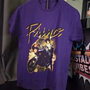 Prince Purple Rain Graphic T-Shirt Size Small S Purple Music Tee Short Sleeve